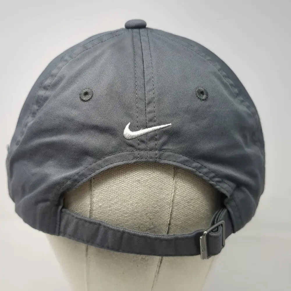 Nike Baseball Cap Gray One Size Dri-Fit Heritage86 Slideback Draft Kings Hat